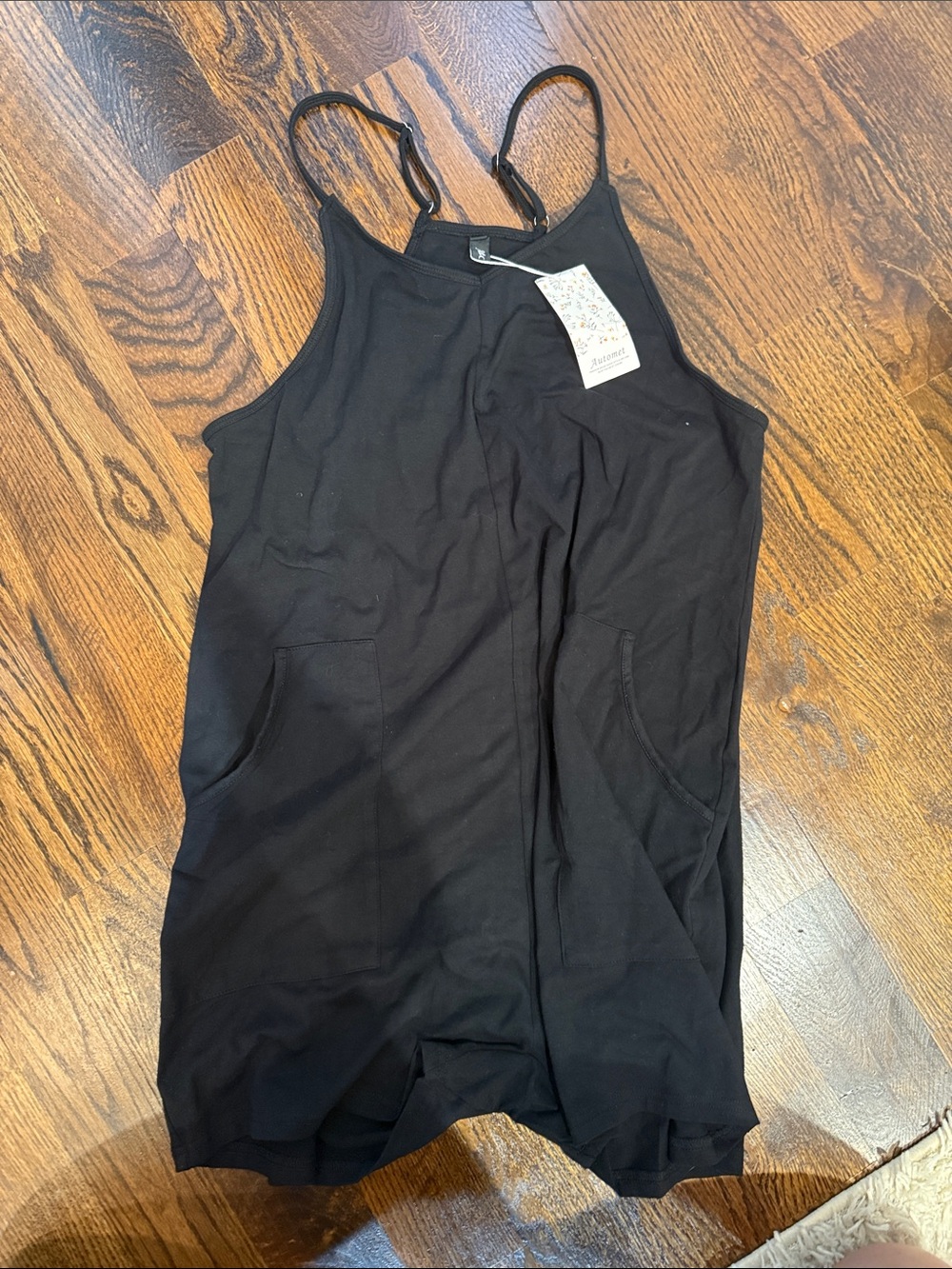 Black Sleeveless Jumpsuit with Pockets - brand new with tags!!